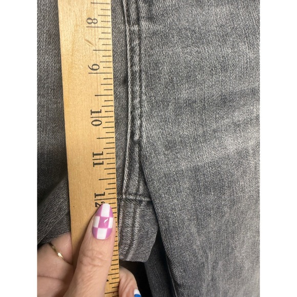 Judy Blue Womens Grey Skinny Fit Capri Jeans High Rise Button Fly 16W JB78110 GR - Picture 2 of 8